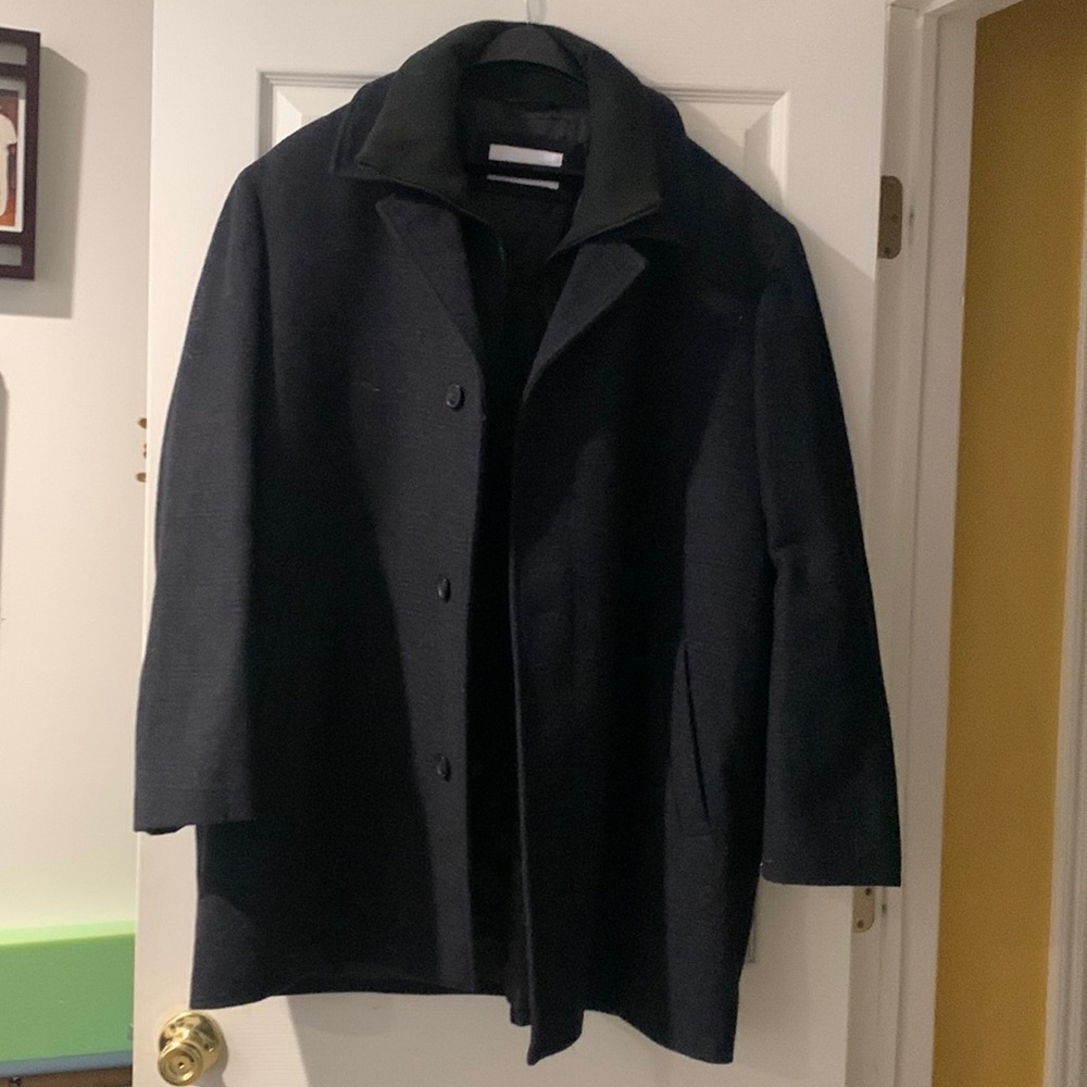 Mens wool blend 3/4 coat
